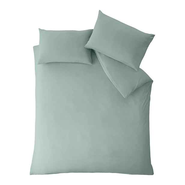 Zelené povlečení na dvoulůžko/prodloužené 230x220 cm So Soft Non-Iron – Catherine Lansfield