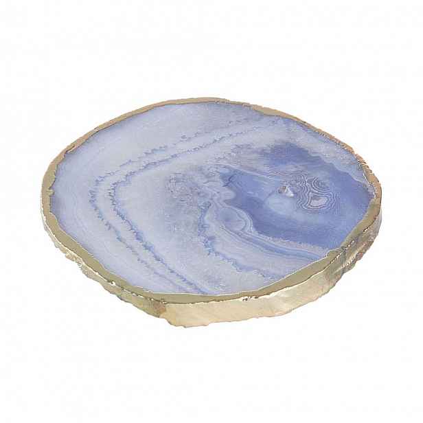 Butlers CRYSTAL Podtácek z drahých kamenů kulatý 11 cm - modrá/zlatá
