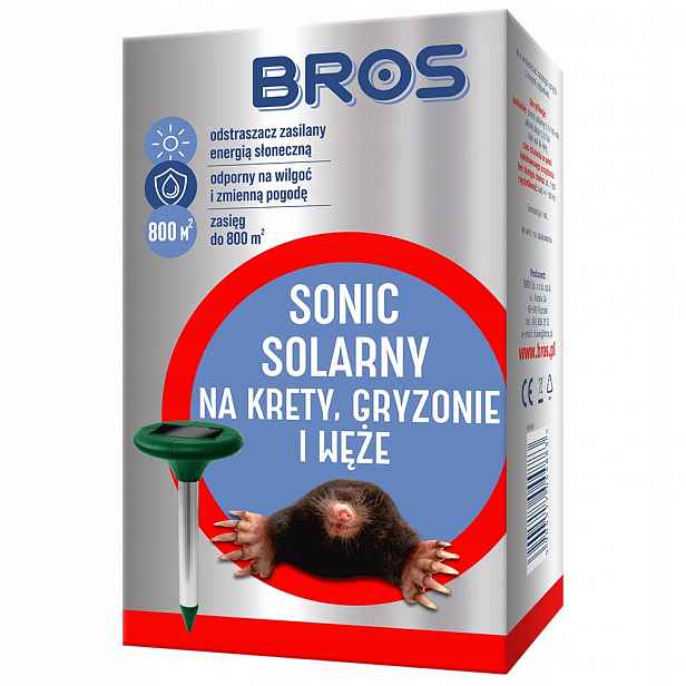 Bros Solární odpuzovač krtků, hlodavců a hadů