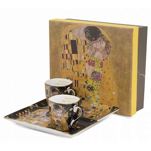 Šálky na espresso porcelán 2+2 Gustav Klimt