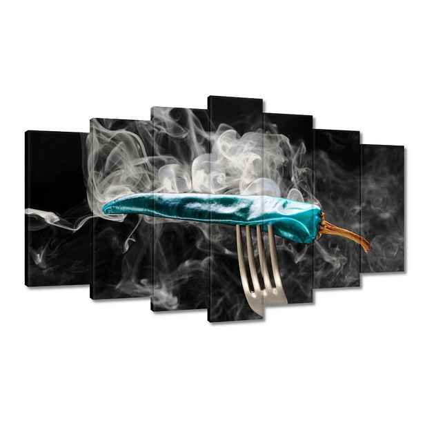 Obrazy 140x80 Modrá paprika