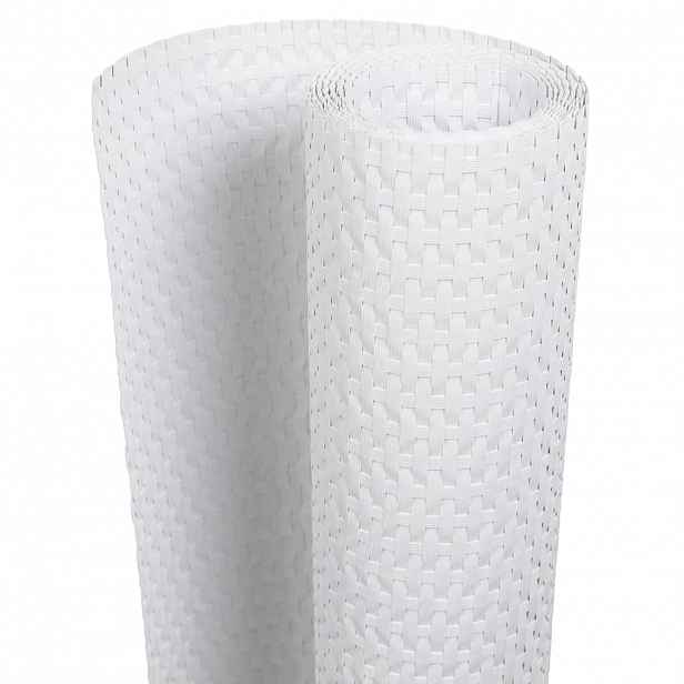 vidaXL Balkonové zástěny 10 ks bílé 255 x 19 cm polyratan