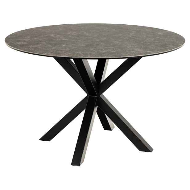 Actona Kulatý jídelní stůl Heaven 120 cm černý mramor