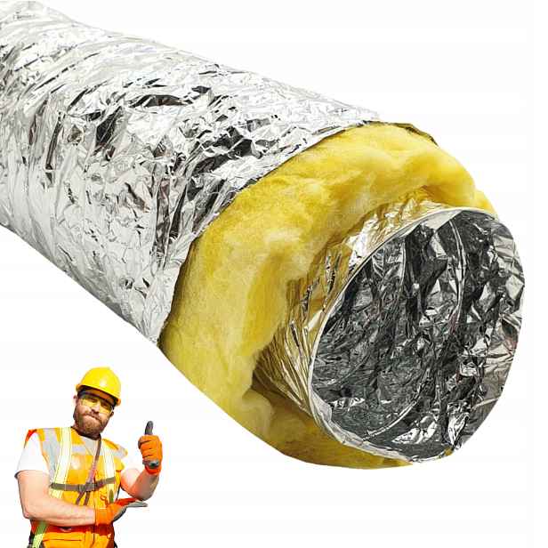Hliníkový Ventilační Kanál Izolovaný FI100/10 m Atest