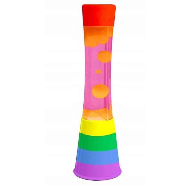 Lávová lampa magma Lava Lawa lampa kov/sklo 1724 Duhová věž 40 cm Fis