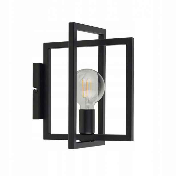 Nástěnné svítidlo Eden Černý kov 1xE27 15W Vyměnitelný zdroj IP20 Sigma Lighting
