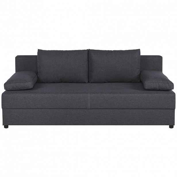 P & B ROZKLÁDACÍ POHOVKA, textil, kompozitní dřevo, tmavě šedá