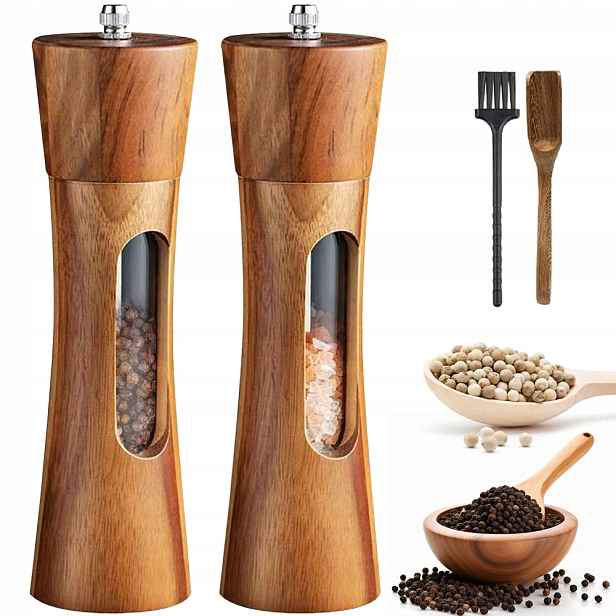 Mlýnek Na Sůl A Pepř, Mlýnek Na Koření, Ruční Mletí, 6 Kusů