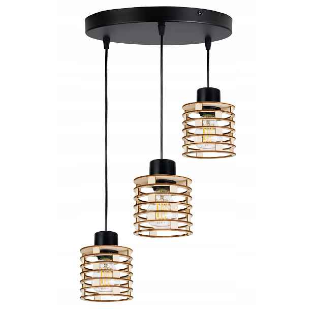 Závěsná Lampa Zwis stropní lustr Loft Dřevo 3
