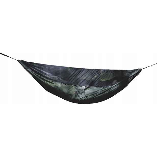 Houpací síť Vážka V1 Single Zip s moskytiérou Green Tigerwood