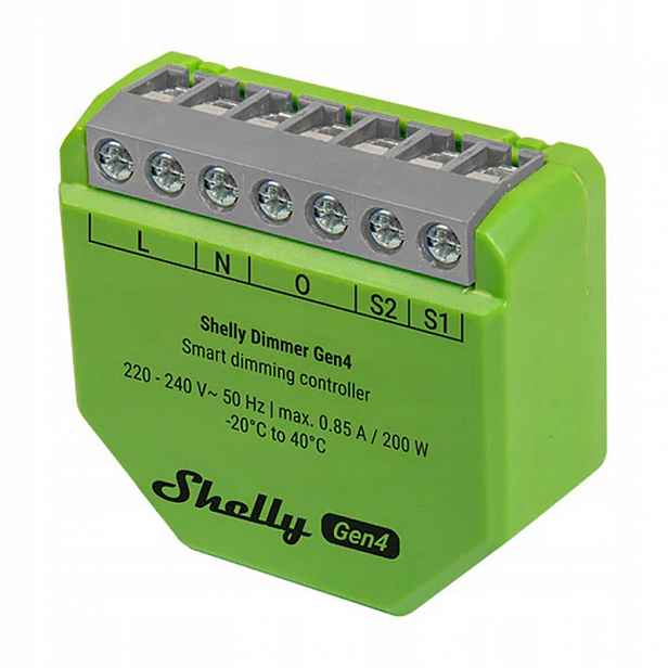 Shelly Zigbee Matter Wifi Dimmer Gen4 ovladač stmívání osvětlení