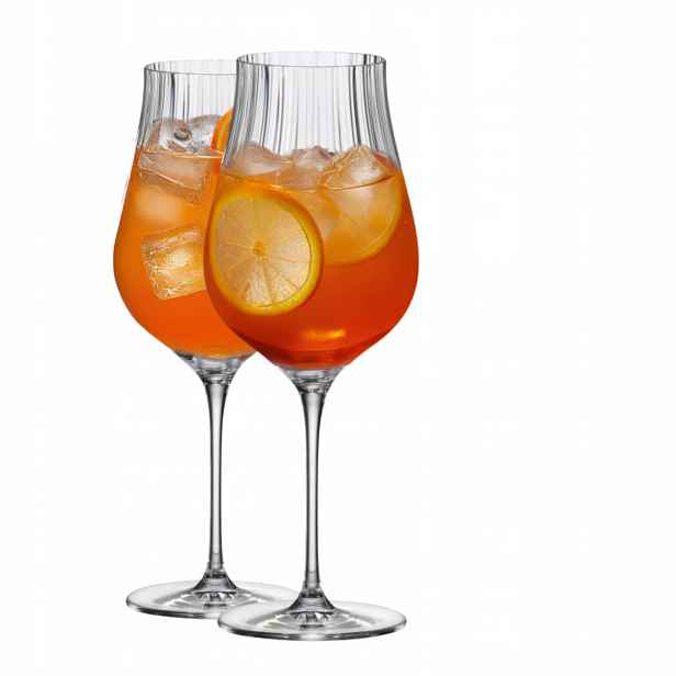 Velké skleničky Bohemia Limosa Optic 650 ml, sada 6 ks
