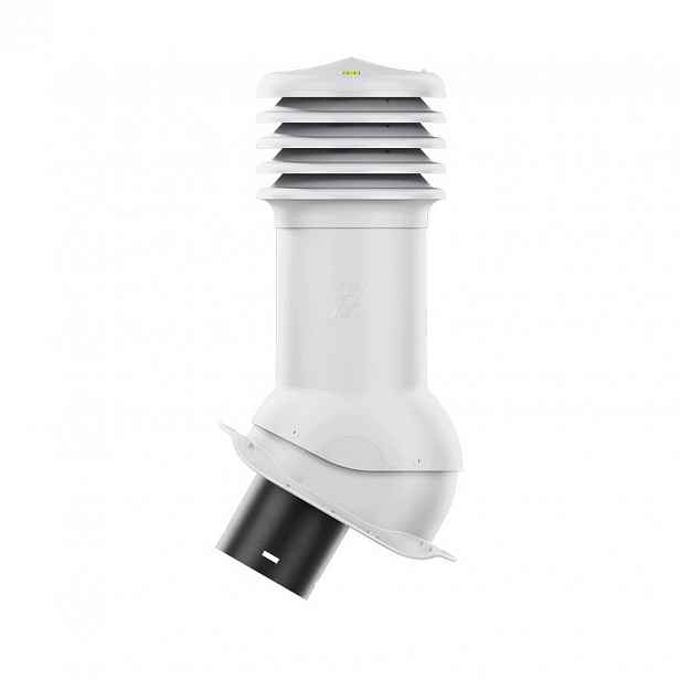 Větrací komín HiVent pro plechovou střešní krytinu, profil Z, 125 mm, šedá barva