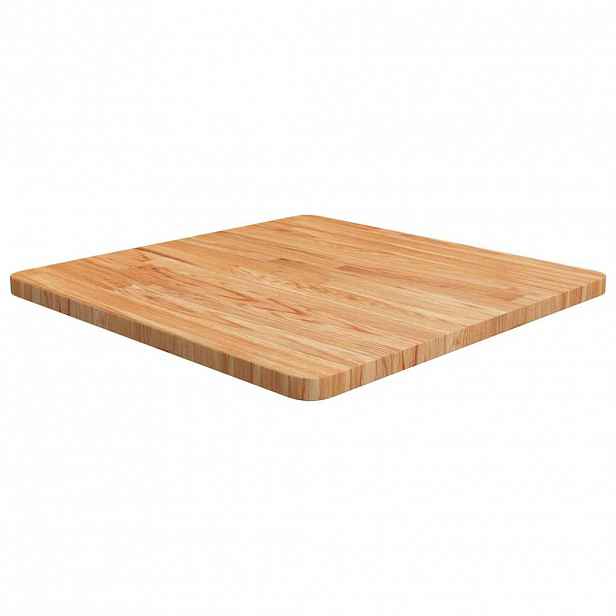 vidaXL Čtvercová stolní deska světle hnědá 60x60x2,5 cm ošetřený dub