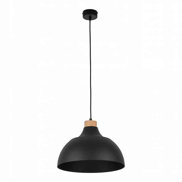 Závěsná lampa Cap Černá Hnědá 1xE27 33 cm moderní do kuchyně
