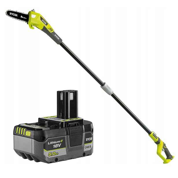 Ryobi Pila na větve 18 V s vodicí lištou OPP1820 5Ah RB18L50