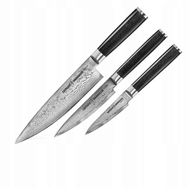 Sada 3 nožů Samura Damascus SD-0220 VG-10 67 vrstev 61 Hrc dárek