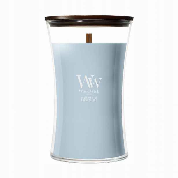 Velká vonná svíčka WoodWick Lakeside Mist
