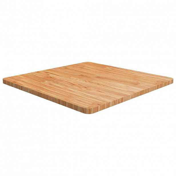 vidaXL Čtvercová stolní deska světle hnědá 70x70x2,5 cm ošetřený dub