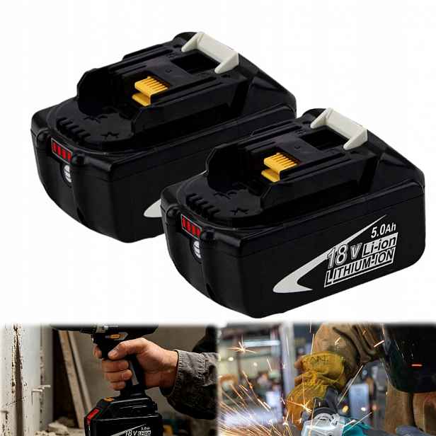 2X 18V Baterie Pro Nářadí Makita BL1850 BL1860B BL1855 BL1840