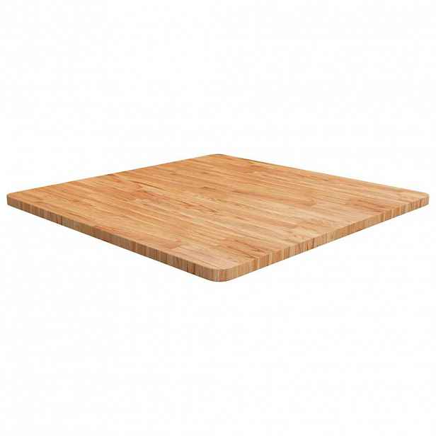 vidaXL Čtvercová stolní deska světle hnědá 80x80x2,5 cm ošetřený dub