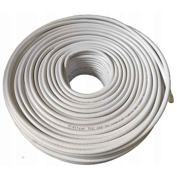 Anténní Kabel Tv Sat Měděný Digitsat TCC102 Trishield 100 m