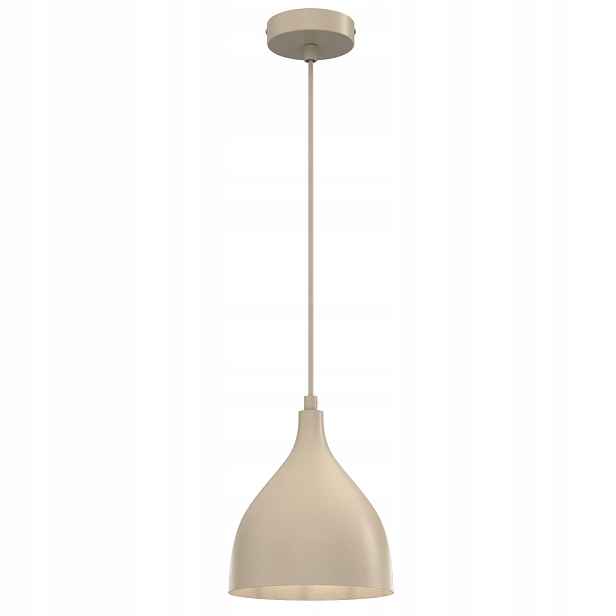 Luminex Noak Classic závěsná lampa béžová kalich 1xE27 15W