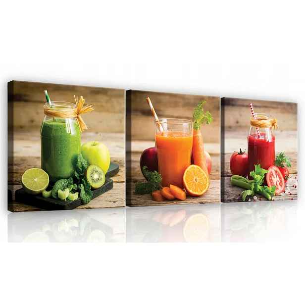 Obraz Na Plátně Canvas 75x25 Ovoce Smoothie Šťáva