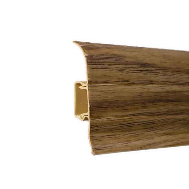 Soklová podlahová lišta SLK50 222 Canmore 2 m, 2000x50x25 mm, hnědá, Egibi