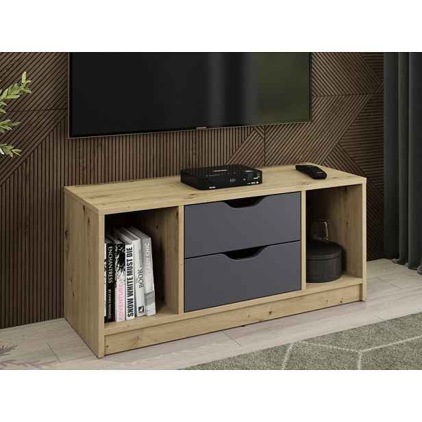TV stolek Sten 100 cm, dub artisan/grafit