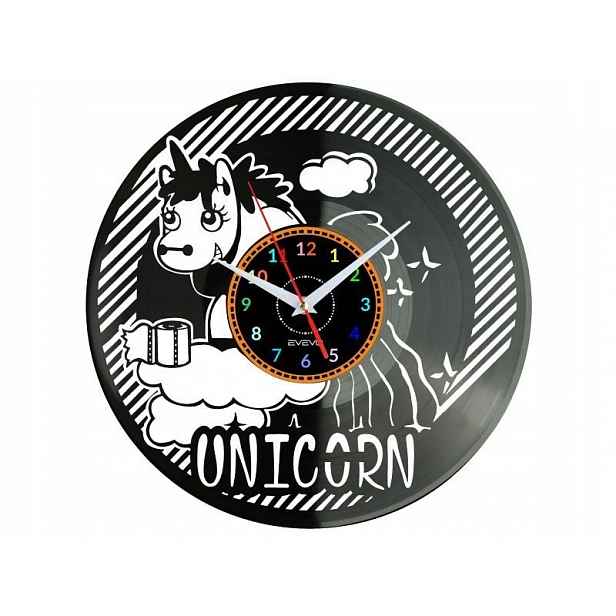 Unicorn Dárek Originální dekorace do domu Hodiny z vinylové desky