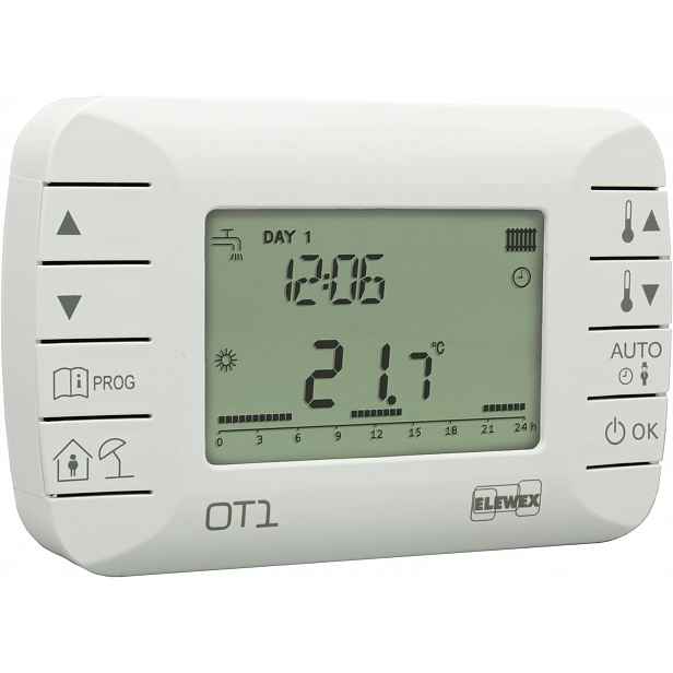Vemer VE794100 OT1 týdenní modulární chronotermostat třídy V, bílý