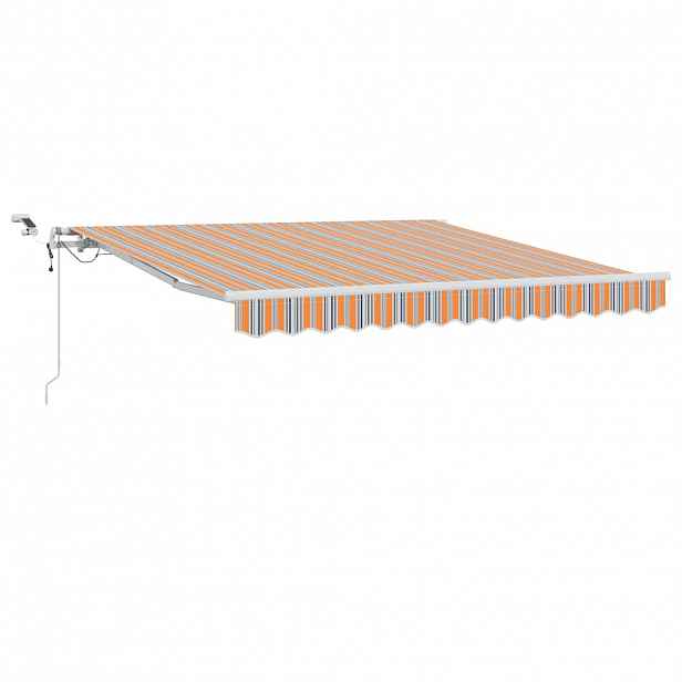 vidaXL Stahovací markýza Vícebarevný 350 x 250 cm Polyester