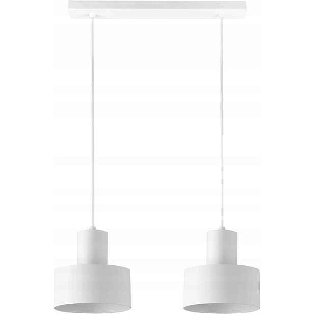 Závěsná lampa Rif bílá minimalistická do obývacího pokoje 2xE27 Sigma Lighting