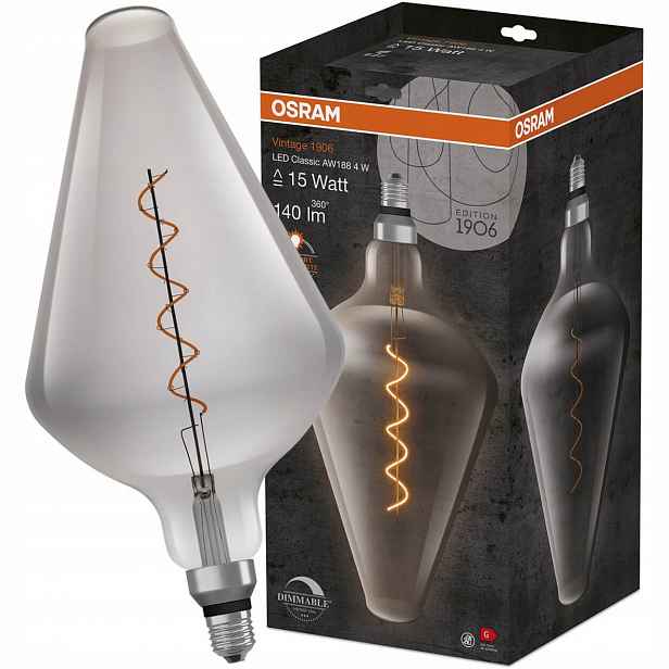 Dekorativní Led žárovka E27 4W Stmívatelná Osram