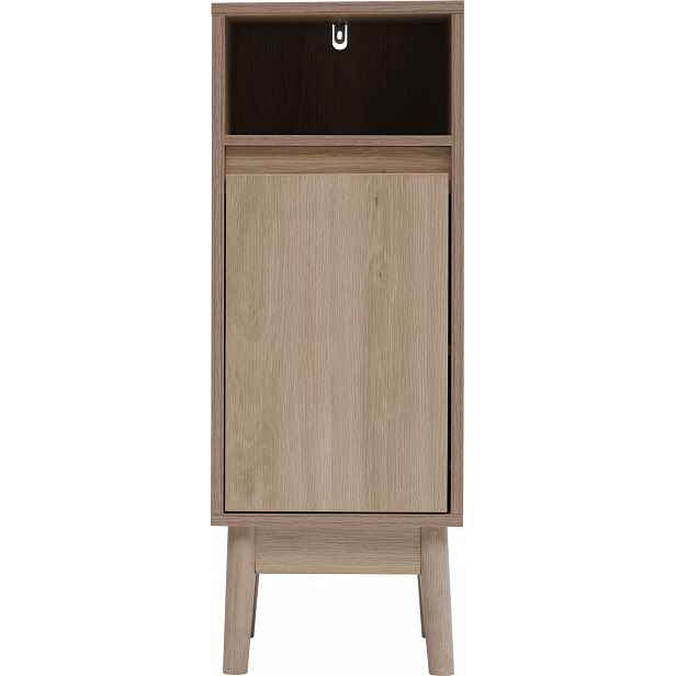 Nízká Stojící Koupelnová Skříňka Mdf 30X30X80 CM S Nastavitelnými Policemi