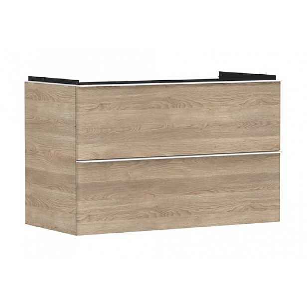 Skříňka pod umyvadlo bez umyvadla Hansgrohe Xelu Q 98x62,5x47,5 cm přírodní dub 54033700