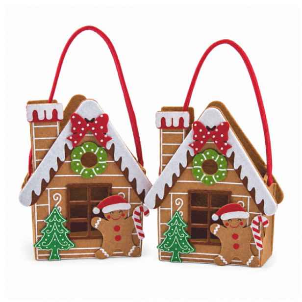Vánoční dárková taška GINGERHOUSE 17x21 cm, sada 2 ks
