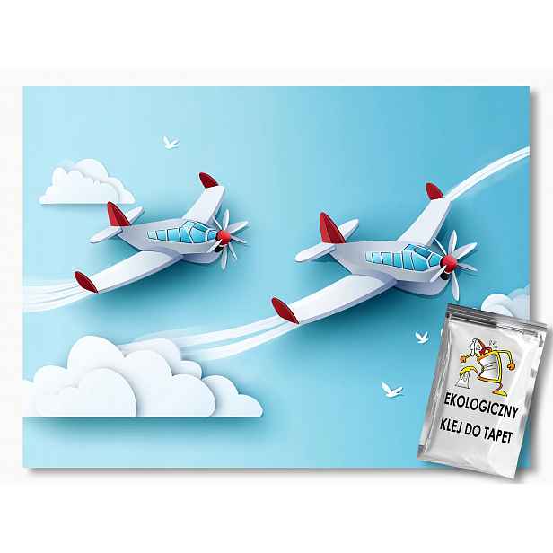 Fototapeta Flizelina Vystřihovánka Origami Letadla Závod Let 208x146 130g