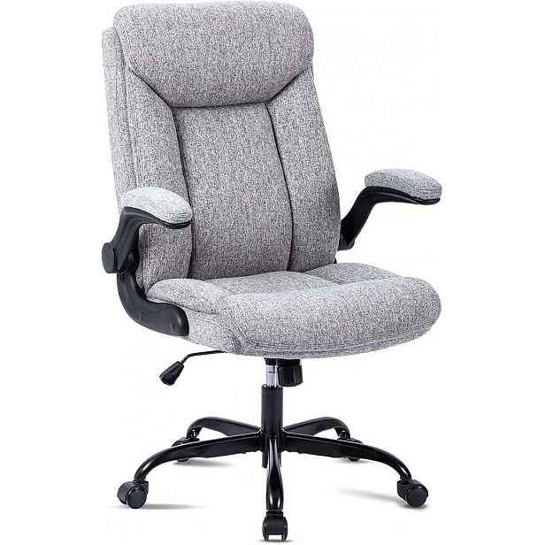 Kancelářská židle Mzlee ergonomická s podnožkou, nosnost 150 kg