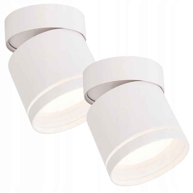 Sada 2 x stropní spot Kendal bílý 1xGX53 7W Ø8,2 cm pohyblivý Light Presti