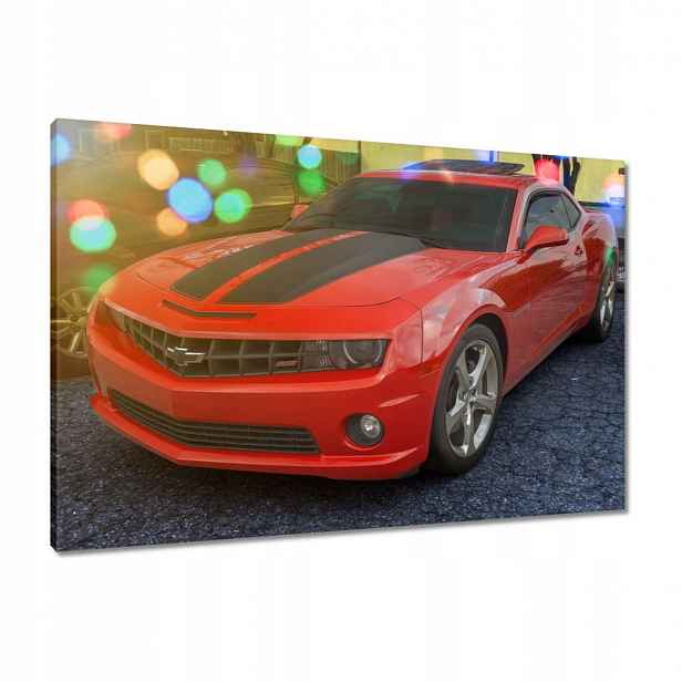 Obrazy 90x60 Chevy Camaro Ss Červené