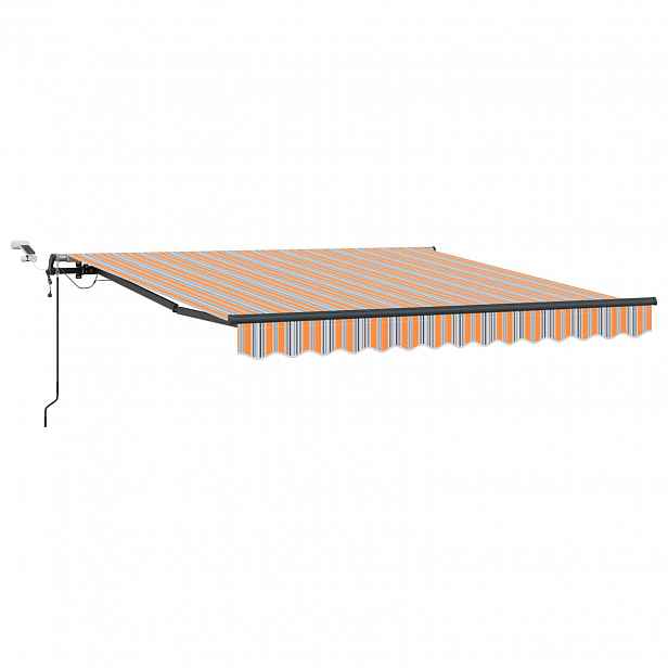 vidaXL Stahovací markýza Vícebarevný 350 x 250 cm Polyester