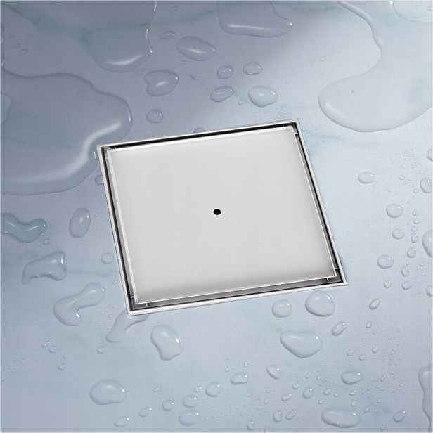 Bituxx Sprchový odtok čtvercový 25x25 cm Inox Kryt