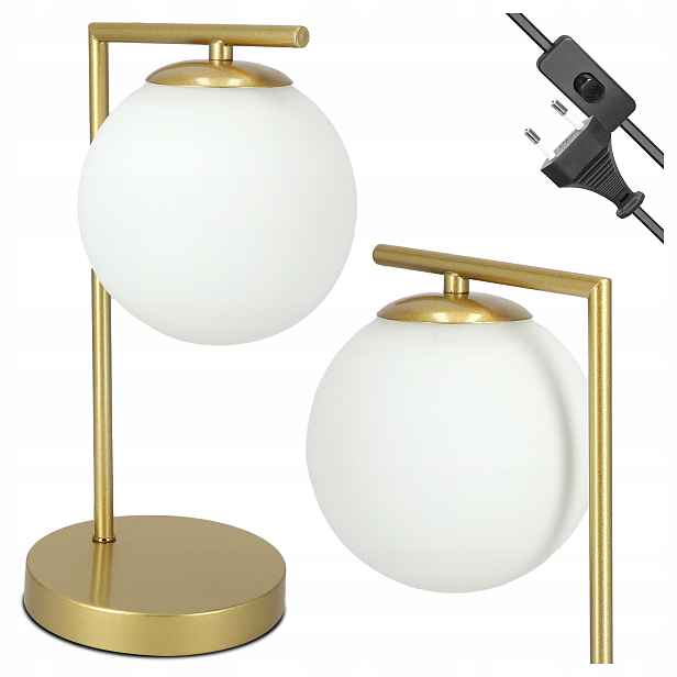 Noční Lampa na psací stůl Led do ložnice čtení E27 Vypínač Koule