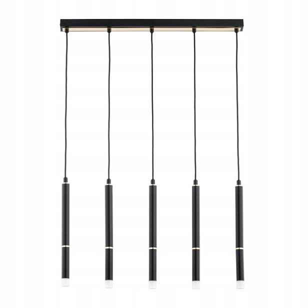 Závěsná lampa Desto 5xG9 10W černo-zlatá Alfa je moderní