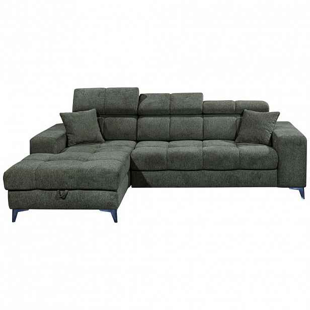 MID.YOU ROHOVÁ SEDAČKA, textil, tmavě zelená