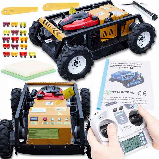 Dálkově Ovládaná Benzínová Sekačka 55 cm Pilot Rc Motor Loncin 196 cm3