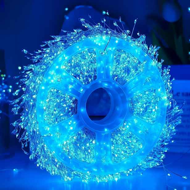 Vánoční Osvětlení Na Stromeček 30 m, 1000 Led, modré, IP44, 8 režimů svícení