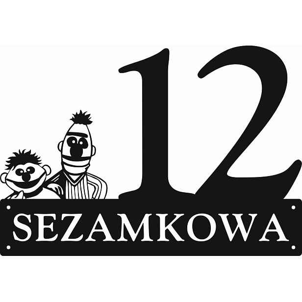 Číslo Na Dům 60 cm Tabule Adresa Ocel 2 mm Grafika 100